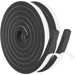 Yotache Foam Seal Tape 2 Rolls 1/2 Inch Wide X 3/8 Inch Thick, Self Adhesive Weather Stripping Insulation Foam Neoprene Weather Stripping, Total 13 Feet Long (2 X 6.5 Ft Each),