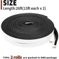 Yotache Foam Strips With Adhesive 2 Rolls Total 26 Feet Long 1/2 Inch Wide X 1/4 Inch Thick, Neoprene Weather Stripping High Density Foam Tape For Doors And Windows Insulation, 2 X 13 Ft Each,653846634504