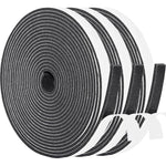 Yotache Foam Tape 3 Rolls Total 50 Feet Long 3/8 Inch Wide X 1/8 Inch Thick, Weather Stripping For Doors And Window High Density Foam Seal Tape Sliding Door Weather Strip, 3 X 16.5 Ft Each,