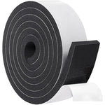 Yotache Foam Weather Stripping Adhesive 2 Inch Wide X 3/8 Inch Thick, Door Jamb Weather Seal Neoprene Window Foam Tape Outdoor Car Weather Stripping Roll, Total 6.5 Feet Long,653846684363