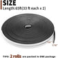 Yotache Thin Weather Stripping 2 Strips Total 65 Feet Long 1/16 Inch Thick X (.25) 1/4 Inch Wide, 1.5mm Foam Gasket Seal Tape For Window, Sliding Door Jamb, Speaker, Dashboard, 2 X 33 Ft Each,653846952769