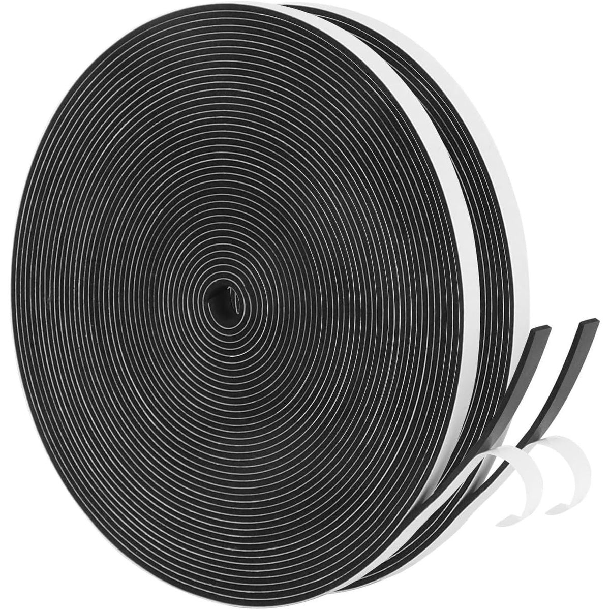 Yotache Thin Weather Stripping 2 Strips Total 65 Feet Long 1/16 Inch Thick X (.25) 1/4 Inch Wide, 1.5mm Foam Gasket Seal Tape For Window, Sliding Door Jamb, Speaker, Dashboard, 2 X 33 Ft Each,653846952769