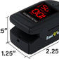 Zacurate Zacurate Pro Series 500DL Fingertip Pulse Oximeter Blood Oxygen Saturation Monitor With Silicone Cover, Batteries And Lanyard (Royal Black)