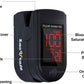Zacurate Zacurate Pro Series 500DL Fingertip Pulse Oximeter Blood Oxygen Saturation Monitor With Silicone Cover, Batteries And Lanyard (Royal Black)