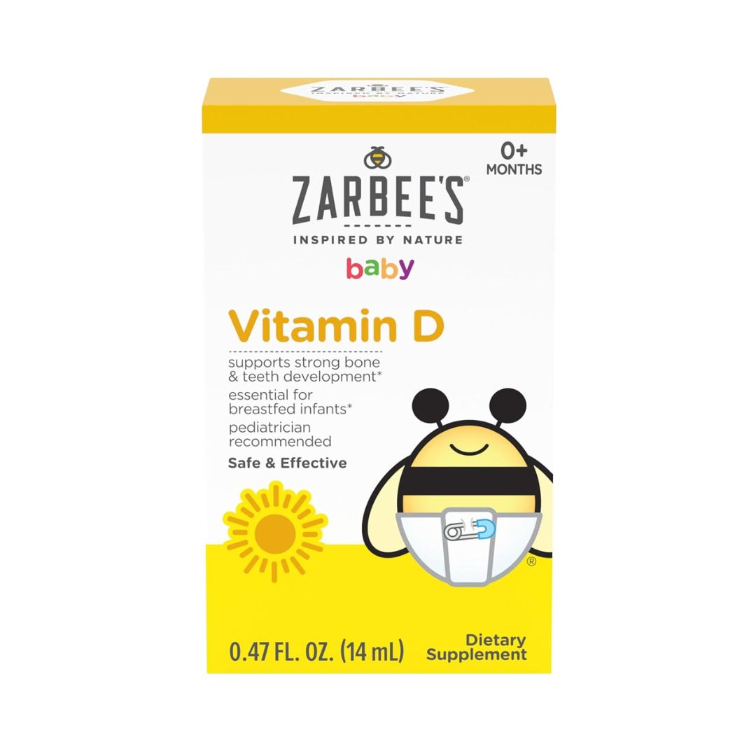 Zarbee's Baby Vitamin D Mullti-Vitamin Drops For 0+ Months 14ml,858438005315