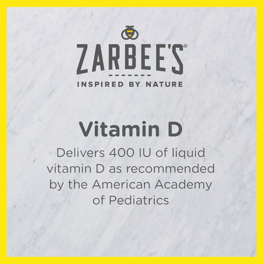 Zarbee's Baby Vitamin D Mullti-Vitamin Drops For 0+ Months 14ml,858438005315