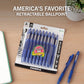 Zebra Pen Z-Grip Retractable Ballpoint Pen, Medium Point, Blue Ink, 18-Pack, Model Number: 22258,