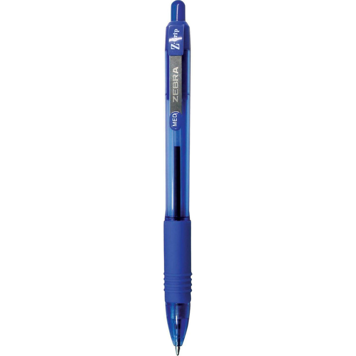 Zebra Pen Z-Grip Retractable Ballpoint Pen, Medium Point, 1.0mm, Blue Ink, 12-Count (22220) - (Case Of 6, 72 Count Total),