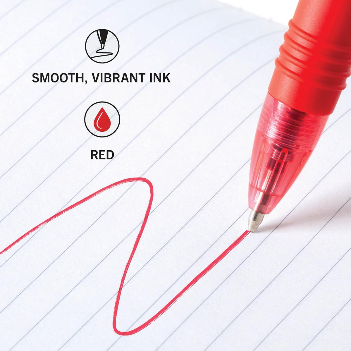 Zebra Pen Z-Grip Retractable Ballpoint Pen, Medium Point, Red Ink (Pack Of 1, 18 Count Total),