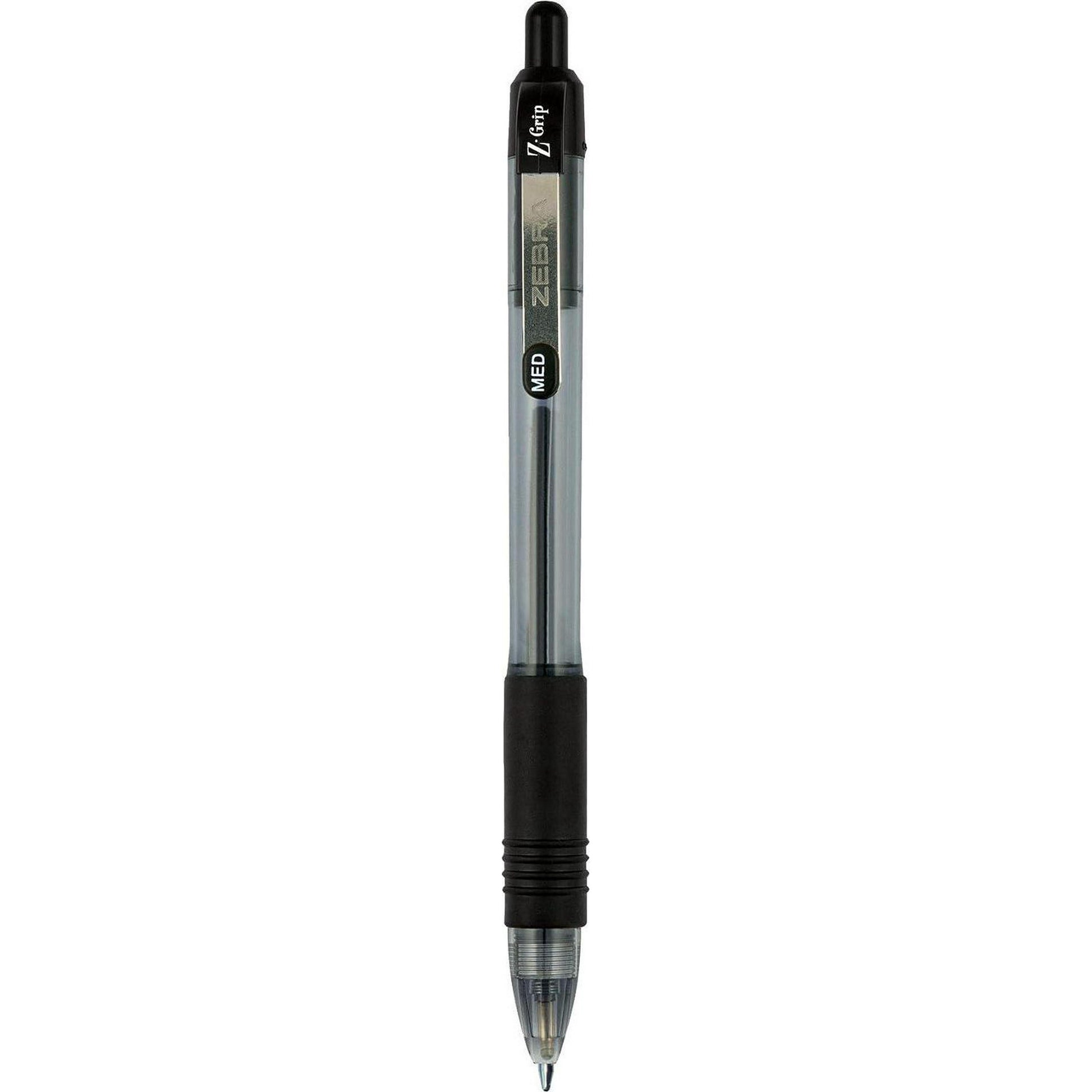 Zebra Pen Z-Grip Retractable Ballpoint Pen, Medium Point, 1.0mm, Black Ink, 18 Pieces, Model Number: 22218 (Pack Of 48, 864 Count Total),