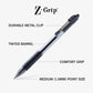 Zebra Pen Z-Grip Retractable Ballpoint Pen, Medium Point, 1.0mm, Blue And Black Ink, 36-Pack,
