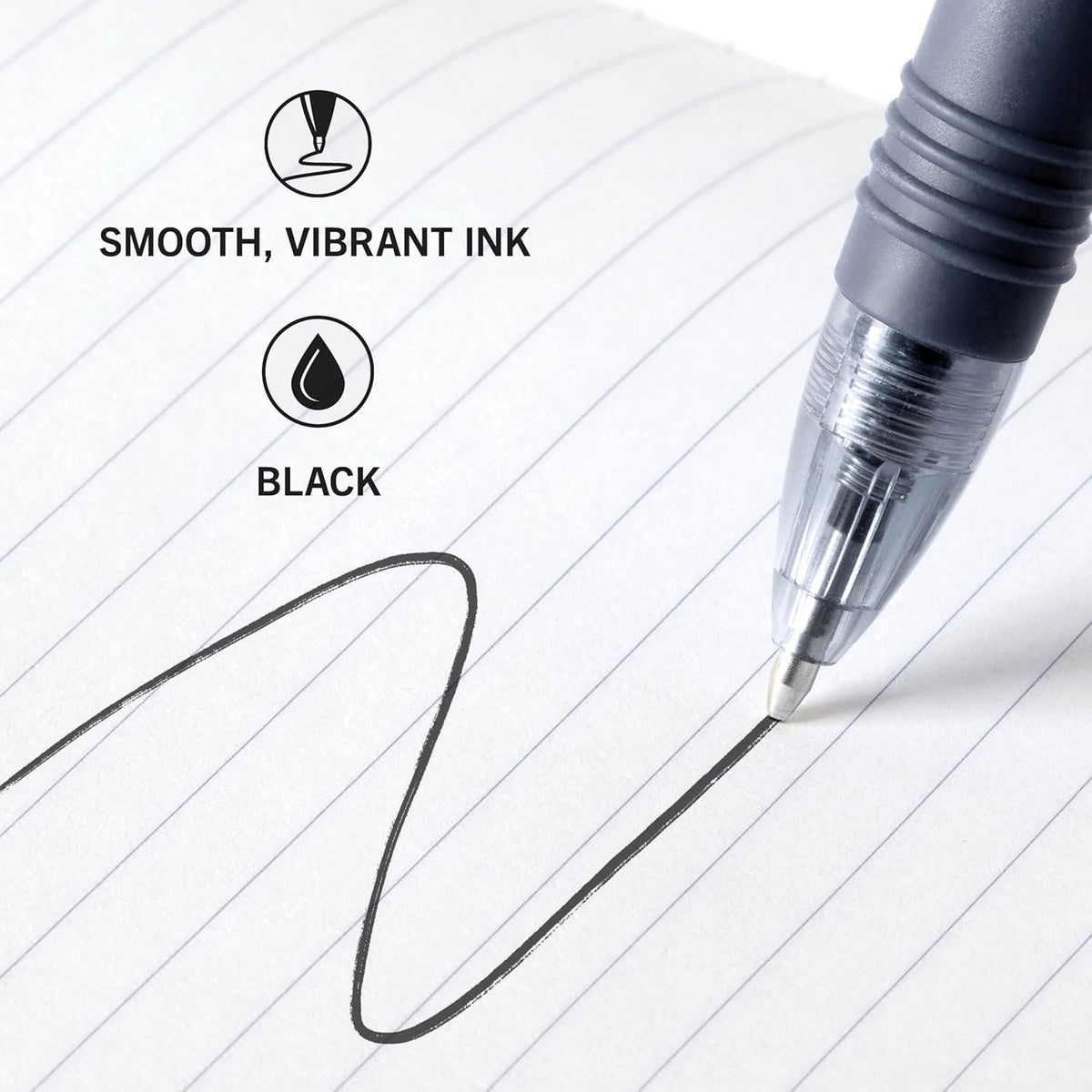 Zebra Pen Z-Grip Retractable Ballpoint Pen, Medium Point, 1.0mm, Black Ink, Model Number: 22148 - (Pack Of 6, 288 Count Total),