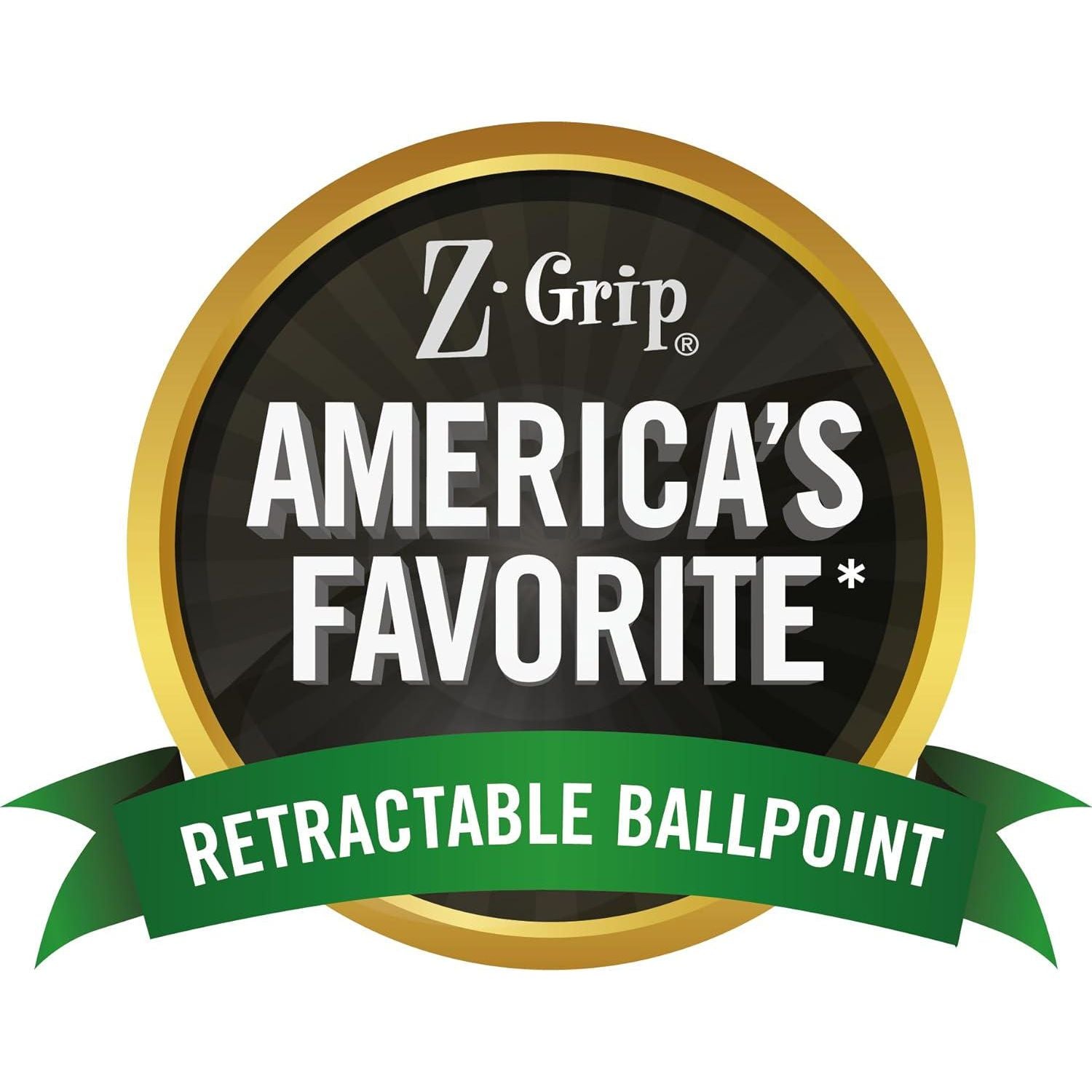 Zebra Pen Z-Grip Retractable Ballpoint Pen, Medium Point, 1.0mm, Black Ink, 18 Pieces, Model Number: 22218 (Pack Of 48, 864 Count Total),