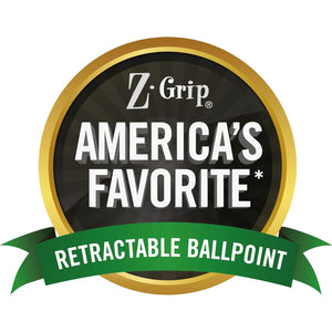 Zebra Pen Z-Grip Retractable Ballpoint Pen, Medium Point, 1.0mm, Black Ink, 18 Pieces, Model Number: 22218 (Pack Of 48, 864 Count Total),