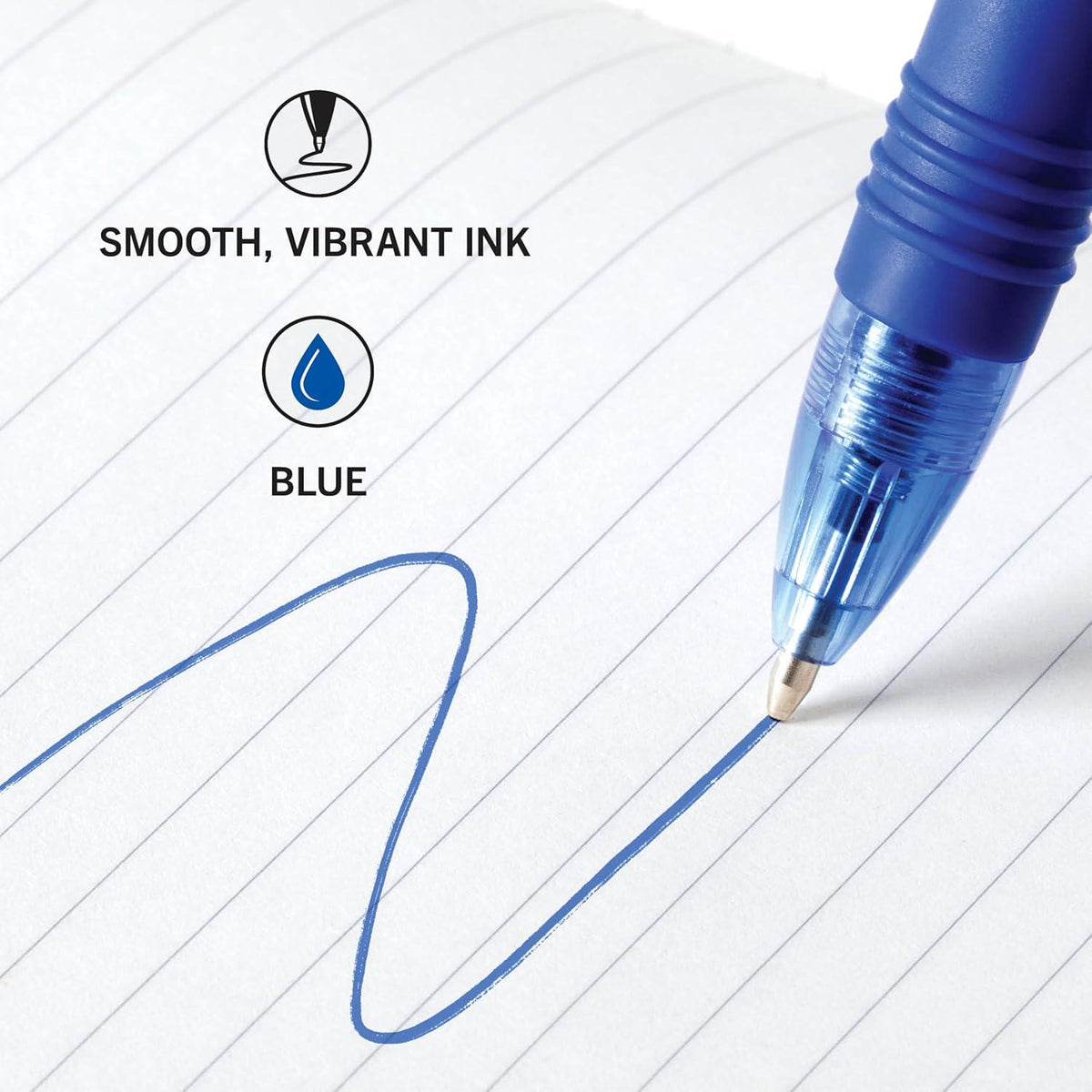 Zebra Pen Z-Grip Retractable Ballpoint Pen, Medium Point, 1.0mm, Blue Ink, (Pack Of 6, 288 Count Total),