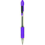 Zebra Z-Grip Retractable Ballpoint Pen, 1.0mm, Violet, 12 Pack (22180),