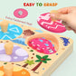 Zeoddler Wooden Dinosaur Egg Puzzle 8 Piece Set Montessori Toy for Toddlers Boys and Girls Ages 3+