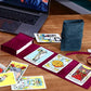 Zhengmy Tarot Card Cloth Set, 2 Pcs, Velvet Wrap + Pouch, Black, For Oracle Deck Storage & Tarot Spread Protection