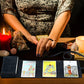 Zhengmy Tarot Card Cloth Set, 2 Pcs, Velvet Wrap + Pouch, Black, For Oracle Deck Storage & Tarot Spread Protection