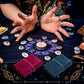 Zhengmy Tarot Card Cloth Set, 2 Pcs, Velvet Wrap + Pouch, Black, For Oracle Deck Storage & Tarot Spread Protection