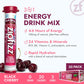 Zipfizz Daily Energy Drink Powder, Black Cherry - 20 Pack 3-in-1 Energy, Hydration, and Vitamins Sugar-Free, Electrolytes, Vitamin B12