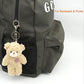 Zitokin 5-Inch Bear Plush Keychain for Kids, 1 Pc with Purple/Brown Heart, Cute Teddy Bag Pendant Gift for Girls