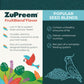 ZuPreem FruitBlend Pellets Bird Food, 2 lb, For Cockatiels, Conures, Lovebirds, Quakers, Medium Birds