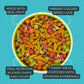 ZuPreem FruitBlend Pellets Bird Food, 2 lb, For Cockatiels, Conures, Lovebirds, Quakers, Medium Birds