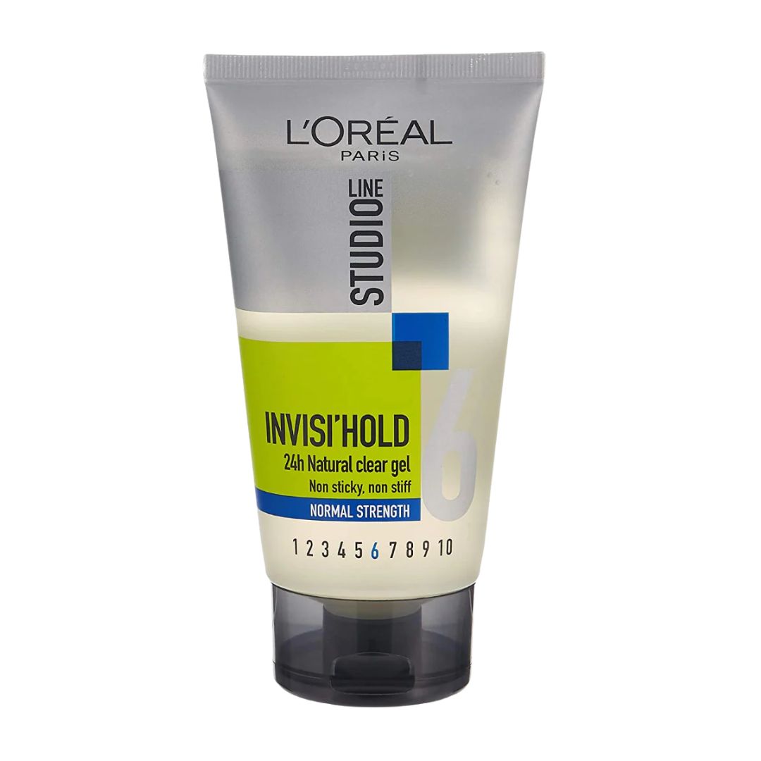 L'Oreal Paris Studio Line No.6 Invisi Hold Normal Strength 24H Natural Clear Hair Gel 150ml