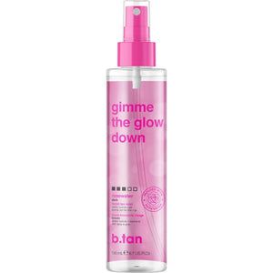 B.TAN B.tan Clear Face Tan Mist | Gimme The Glow Down - Best Facial Tanner Spray, Gradual Bronzing Sunless Tanning Water, Infused With Rosewater, Vegan, Cruelty Free, 6.7 Fl Oz