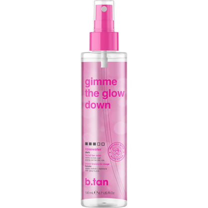B.TAN B.tan Clear Face Tan Mist | Gimme The Glow Down - Best Facial Tanner Spray, Gradual Bronzing Sunless Tanning Water, Infused With Rosewater, Vegan, Cruelty Free, 6.7 Fl Oz