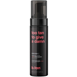 B.TAN B.tan Ultra Dark Self Tanner Mousse | Too Tan - Best, 1 Hour Express Sunless Tanning Foam, Gold Bronzing Glow, No Fake Tan Smell, Face And Body, Vegan, Cruelty And Paraben Free, 6.7 Fl Oz