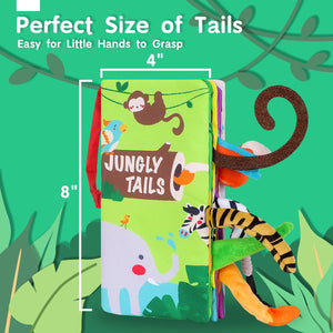 Beiens Baby Crinkle Cloth Books Touch and Feel Soft Learning Toys for Infants 0 18 Months