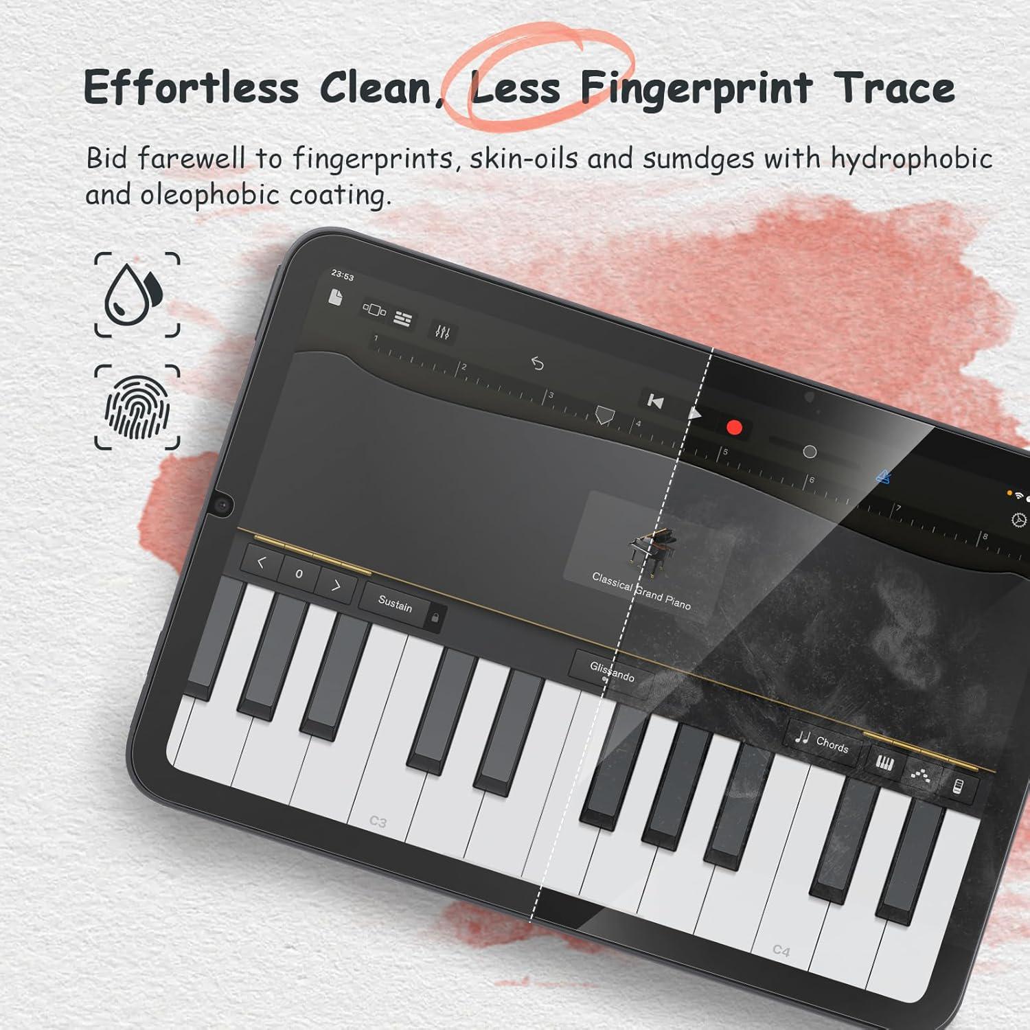 Bersem 2 Pack Paperfeel Screen Protector Compatible With IPad Mini 7 2024(A17 Pro)/iPad Mini 6 2021(8.3 Inch), Matte PET Film For Drawing, Anti-Glare,