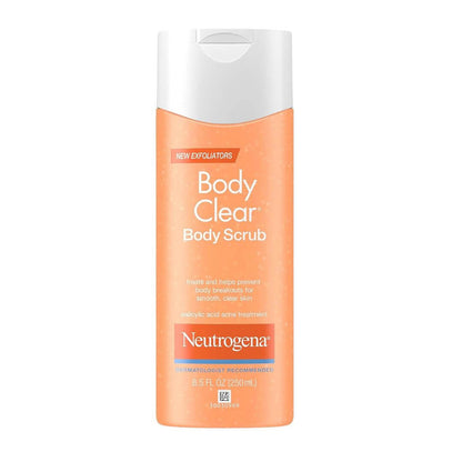 Neutrogena Body Clear Salicylic Acid Acne Treatment Body Scrub 250ml