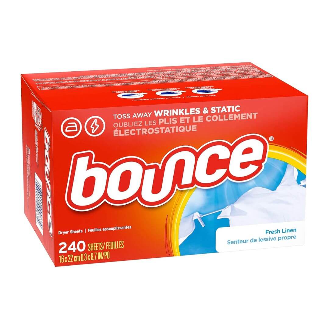 Bounce Fresh Linen Fabric Softener Dryer Sheets 240 Count