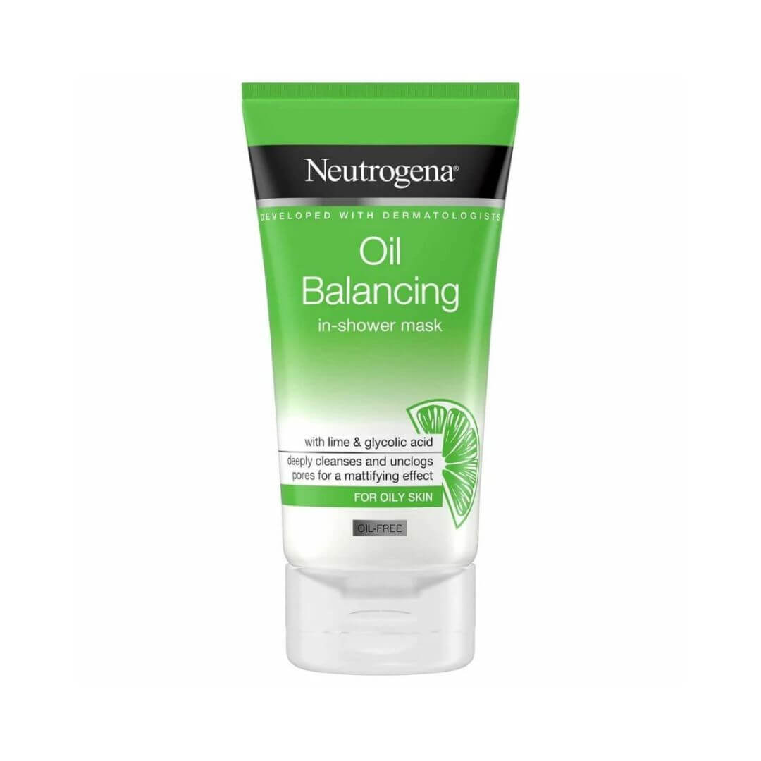Neutrogena Oil Balancing Lime & Glycolic Acid In-Shower Mask For Oily Skin 150ml,3574661499321