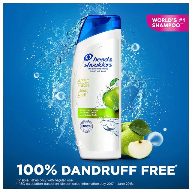 Head & Shoulders Apple Fresh Anti-Dandruff Shampoo 400ml,8001090316196,