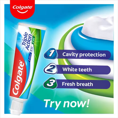 Colgate Triple Action Original Mint Toothpaste 125ml,6281001112013,