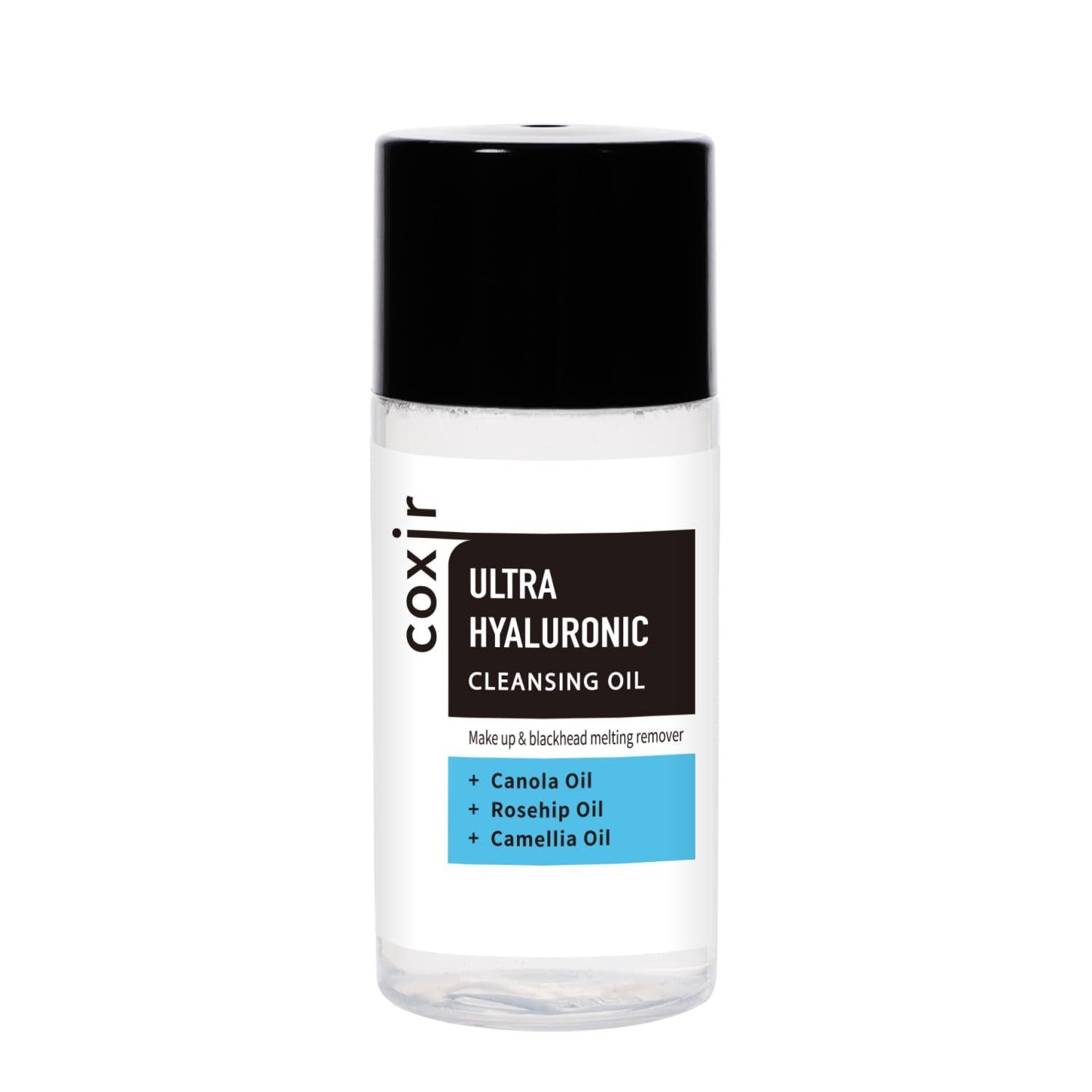 Coxir ULTRA HYALURONIC CLEANSING OIL Mini Travel Size L Gentle Korean Facial Cleanser, Blackhead, Makeup Removal With Hyaluronic Acid, Plant-based Oils, No Mineral Oil [0.67 Fl.oz(pack Of 1)],