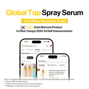 d'Alba Piedmont D'alba Piedmont Italian White Truffle First Spray Serum, Vegan Skin Care, Hydrating Face Moisturizer, Glow Serum For Radiant Skin, Non Comedogenic, All In One Mist, Korean Skin Care (1.69 Fl Oz.)