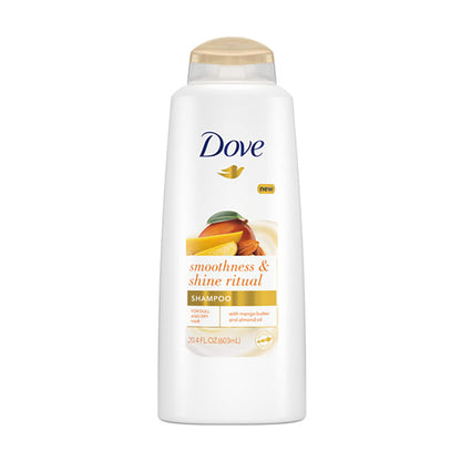 Dove Smoothness & Shine Ritual Mango Butter & Almond Oil Shampoo 603ml,079400474919,