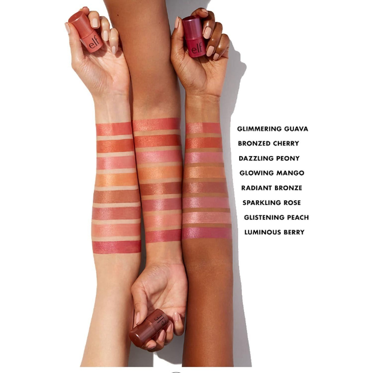 E.l.f. Monochromatic Multi Stick, Luxuriously Creamy And Blendable Color, For Eyes, Lips And Cheeks, Bronzed Cherry, 0.17 Oz (5g),