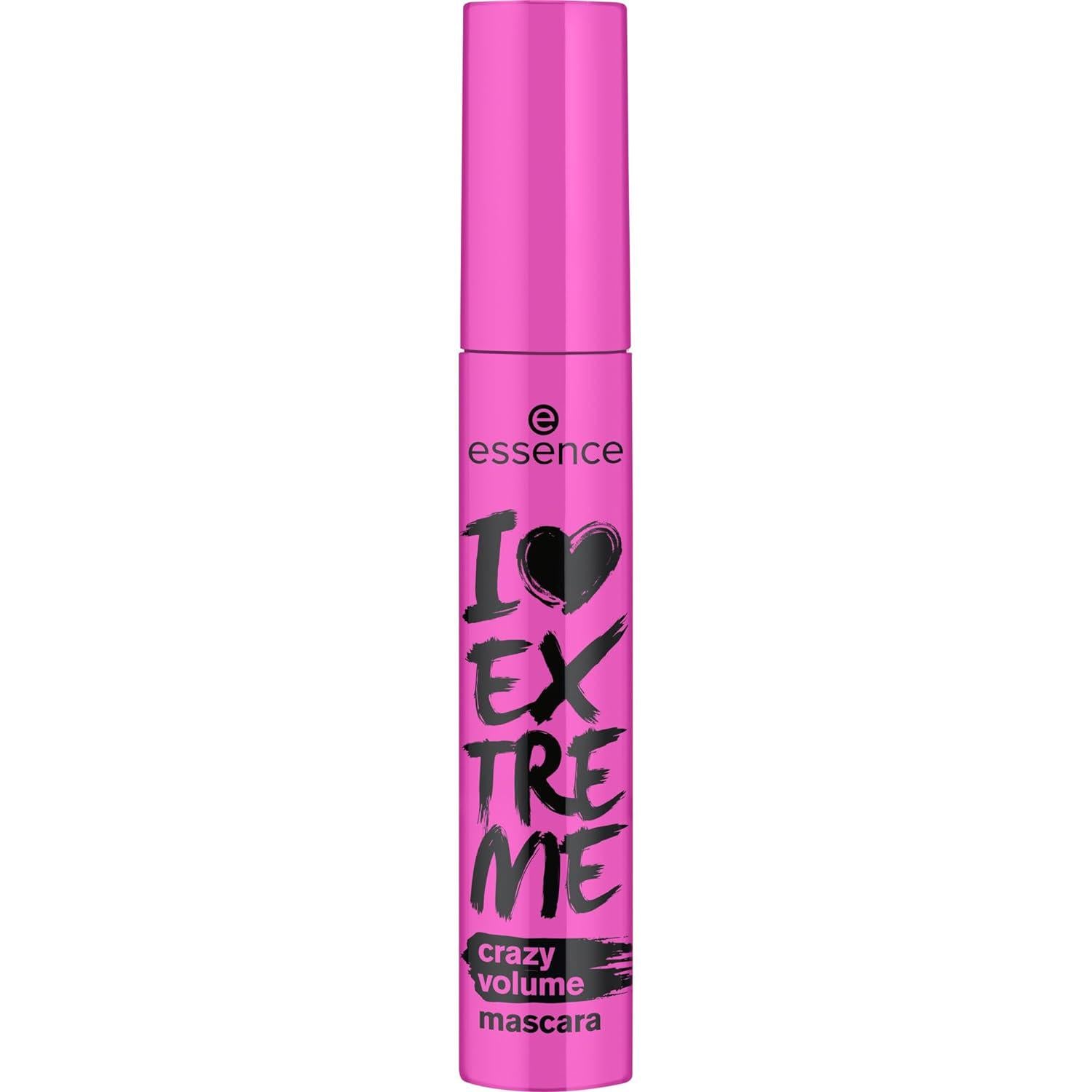 Essence | I Love Extreme Crazy Volume Mascara (Pack Of 1) | Intense And Dramatic Volume And Length In One Swipe | Vegan And Cruelty Free,