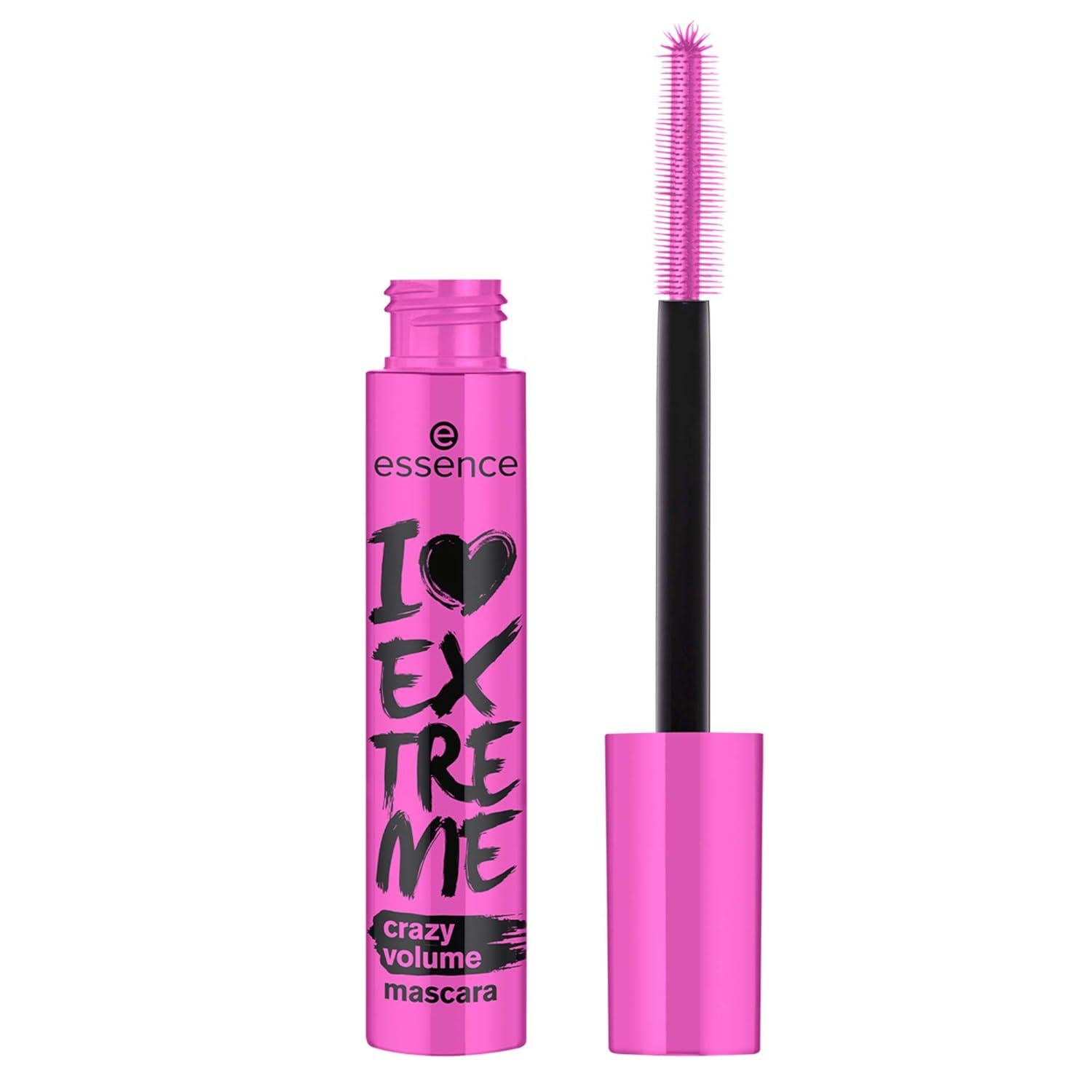 Essence | I Love Extreme Crazy Volume Mascara (Pack Of 3) | Vegan And Cruelty Free | Free From Parabens-Fragrance, Alcohol And Microplastic Particles,