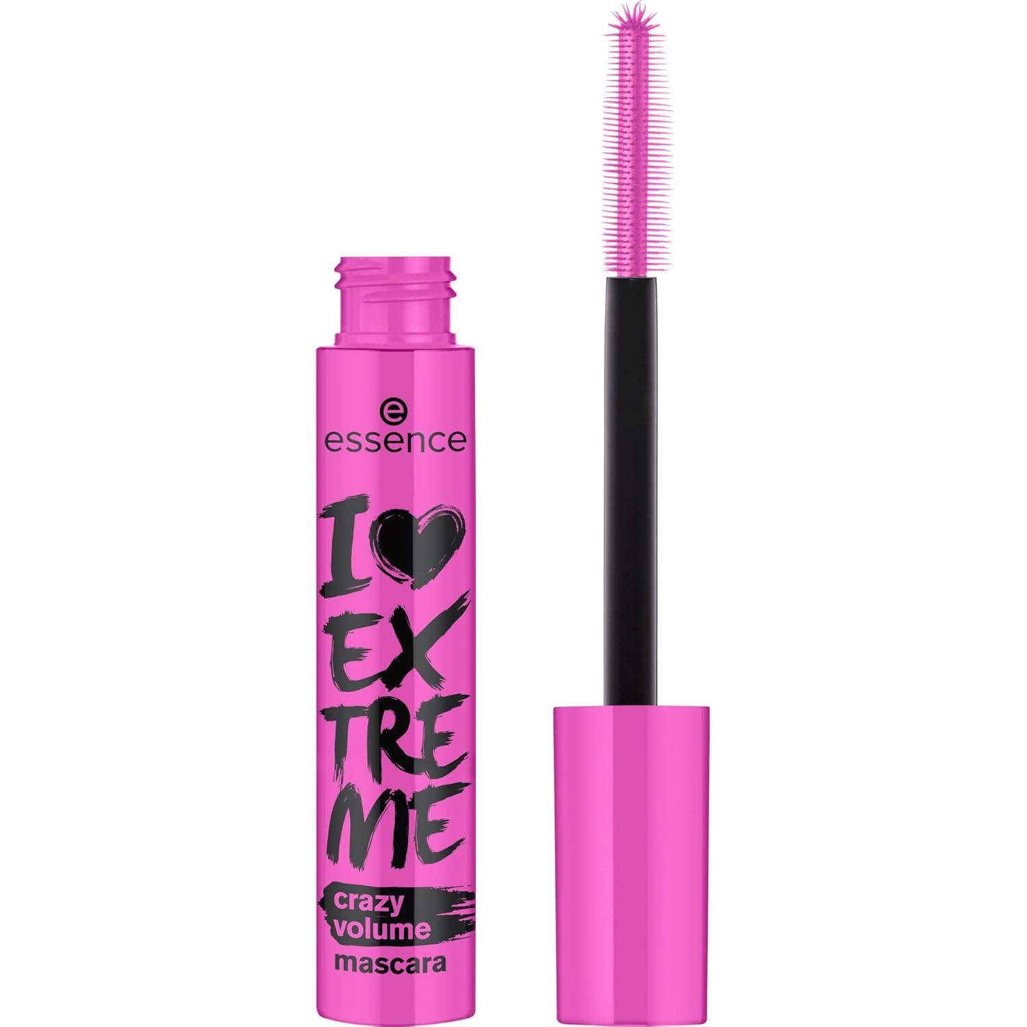 Essence | I Love Extreme Crazy Volume Mascara (Pack Of 1) | Intense And Dramatic Volume And Length In One Swipe | Vegan And Cruelty Free,