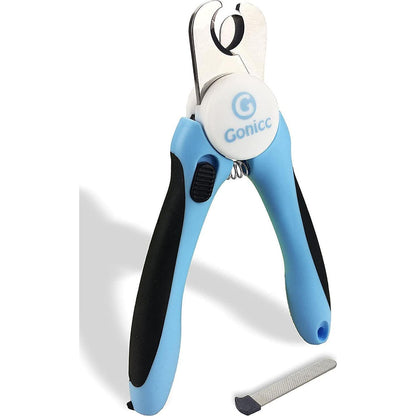 Gonicc Pet Nail Clippers, 1 Pc, Safety Guard, Free Nail File, Sharp Blade for Dog & Cat Grooming, Easy Grip