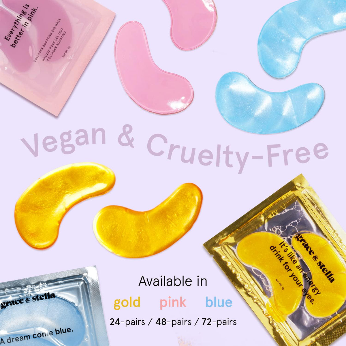 grace & stella Grace And Stella Award Winning Under Eye Mask - Reduce Dark Circles, Puffy Eyes, Undereye Bags, Wrinkles - Gel Under Eye Patches - Gifts For Mom - Vegan Cruelty-Free Self Care (Pink, 6 Pairs)