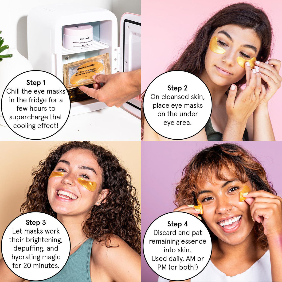 grace & stella Grace And Stella Award Winning Under Eye Mask Reduce Dark Circles, Puffy Eyes, Undereye Bags, Wrinkles, Gel Under Eye Patches, Birthday Gifts For Women - Vegan Cruelty-Free Self Care (24 Pairs, Blue)