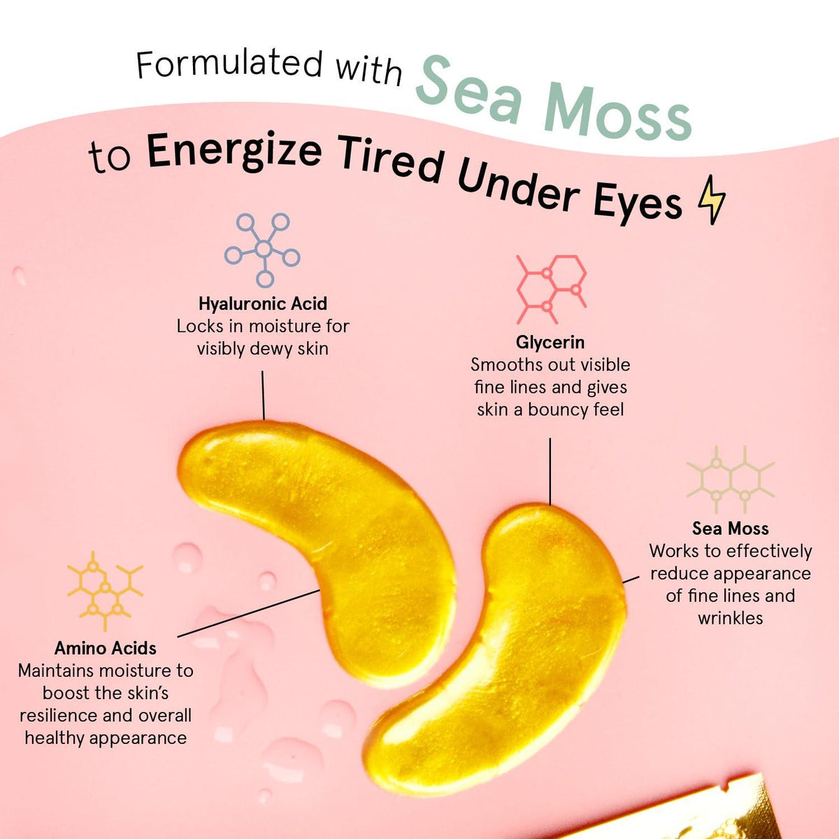 grace & stella Grace And Stella Under Eye Mask - Gifts For Women - Reduce Dark Circles, Puffy Eyes, Undereye Bags, Wrinkles - Gel Under Eye Patches - Bridesmaid Gifts - Vegan Self Care (24 Pairs, Gold)